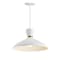 Maxim Lighting Carillon 16'' Pendant, White/Satin Brass 11304WTSBR - alternate 1